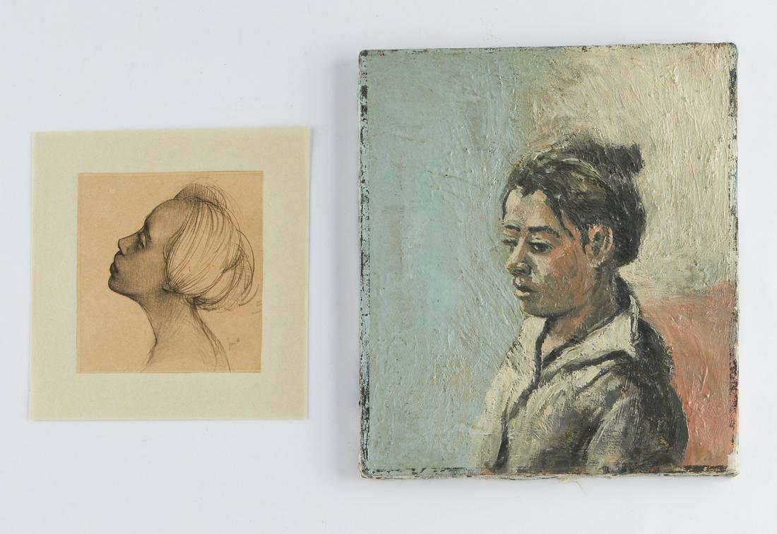 Grp: 2 Illegibly Signed Dutch/Indonesia School SE Asian (1 of 5)