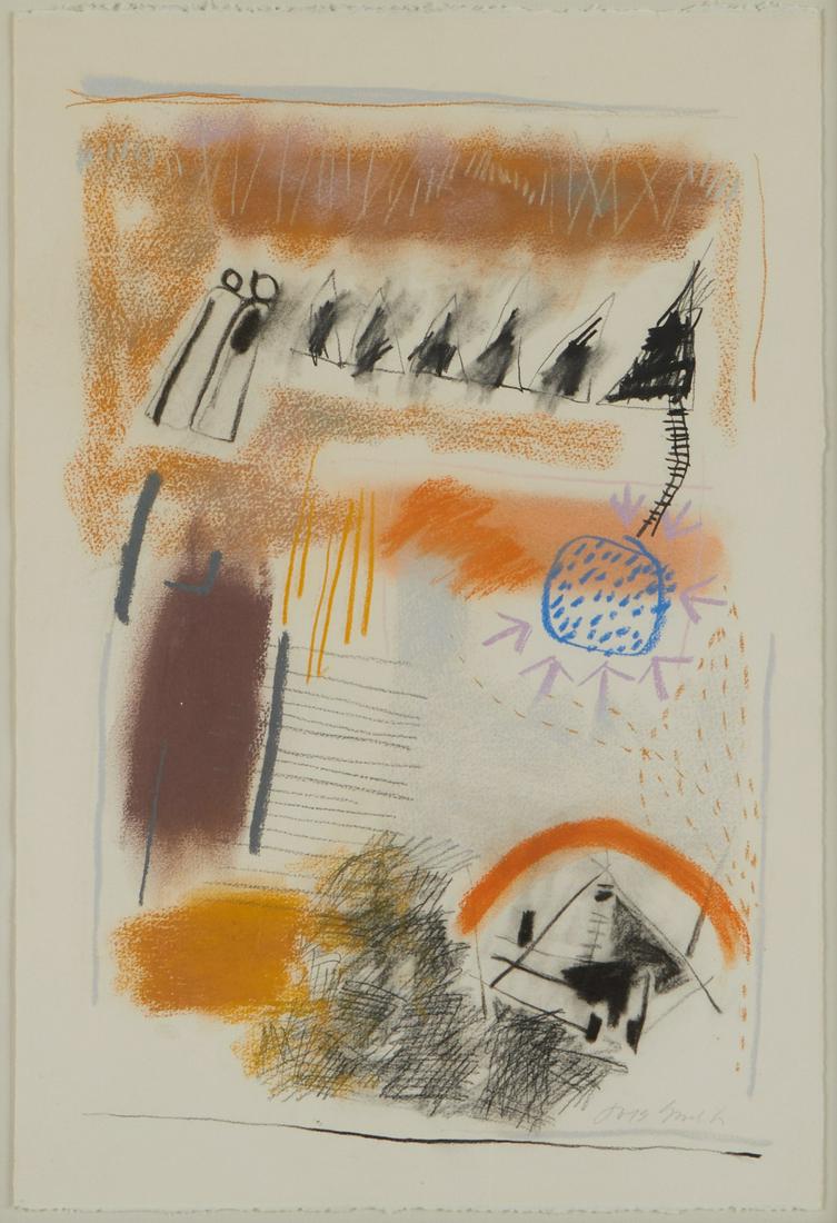 Jaune Quick-To-See Smith "Waterhole Series I" Drawing (1 of 6)