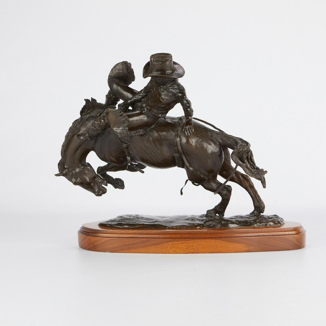 Jack Bryant "Larry Mahan" Cowboy Bronze Statue (1 of 9)