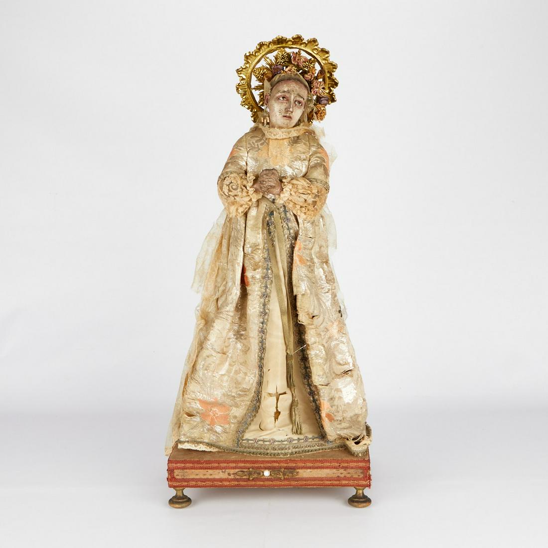 Lrg Mary Santos Figure 18th c. (1 of 9)