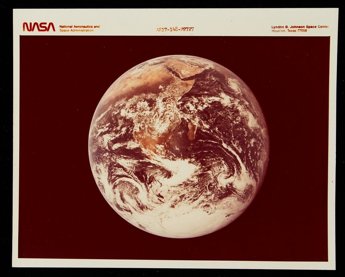 A17 Blue Marble NASA Red Letter Kodak Print (1 of 5)