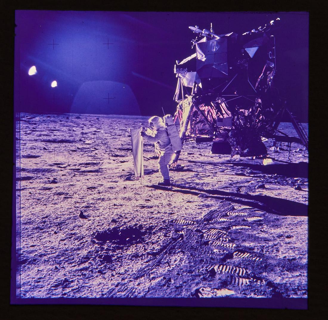 70mm Original NASA Transparency Aldrin Apollo 11 (1 of 3)