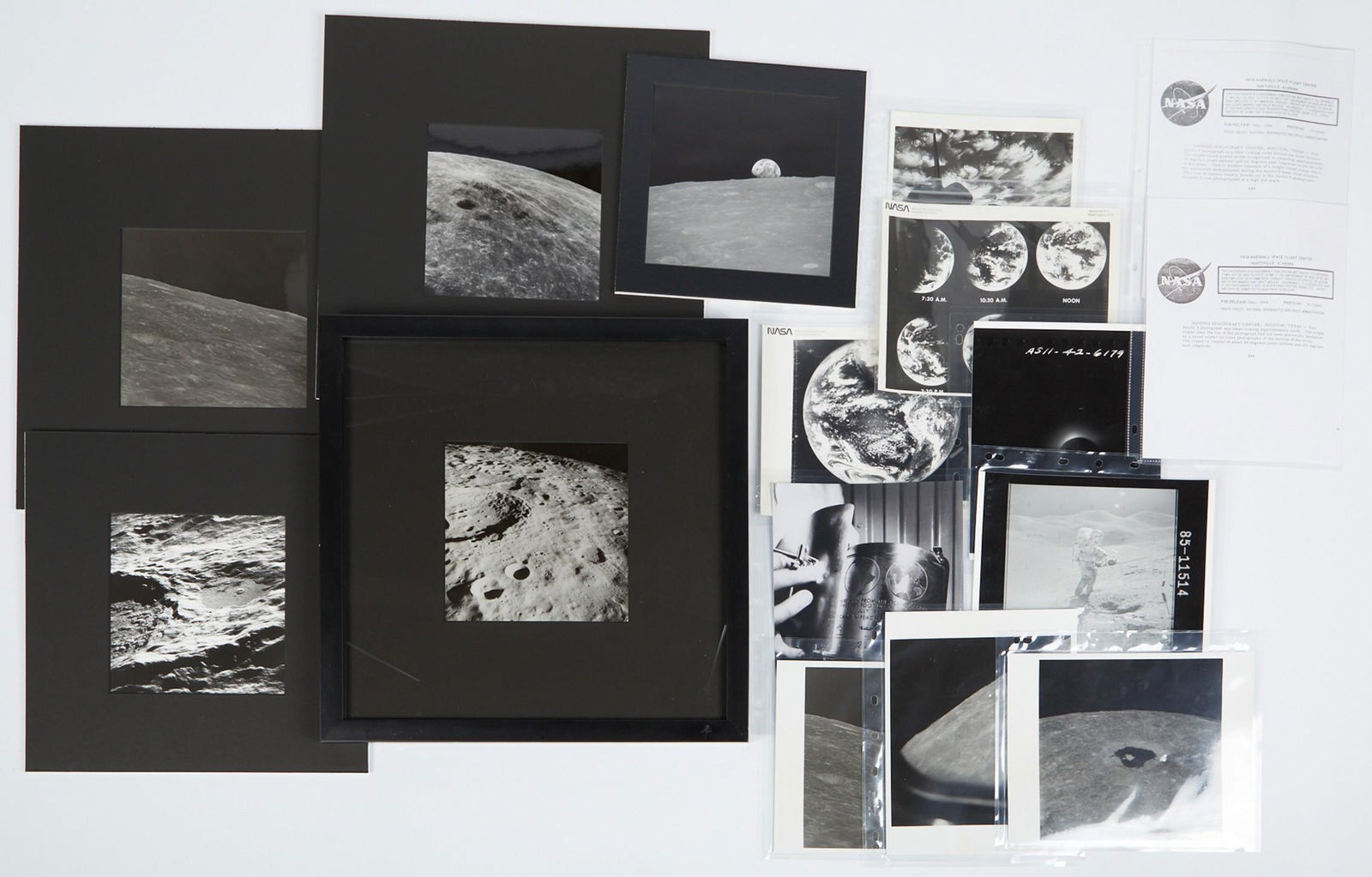 Group of 12 B/W NASA Lunar Photos (1 of 3)
