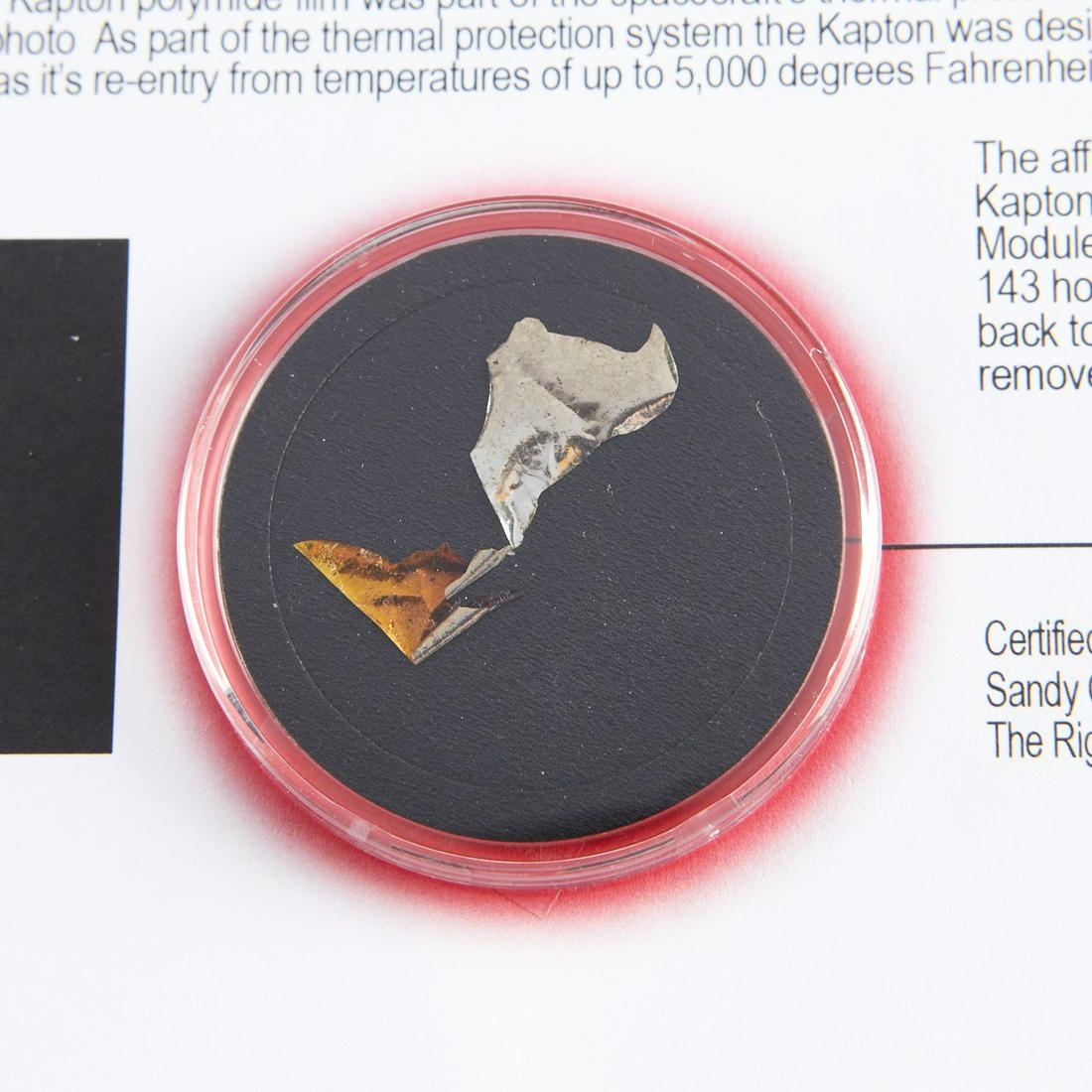 Apollo 13 Flown Kapton Fragment on COA (1 of 2)