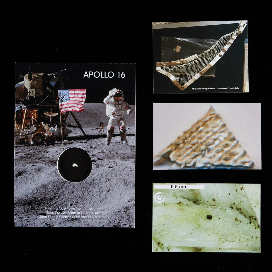NASA Apollo 16 Netting Fragment Charlie Duke (1 of 6)