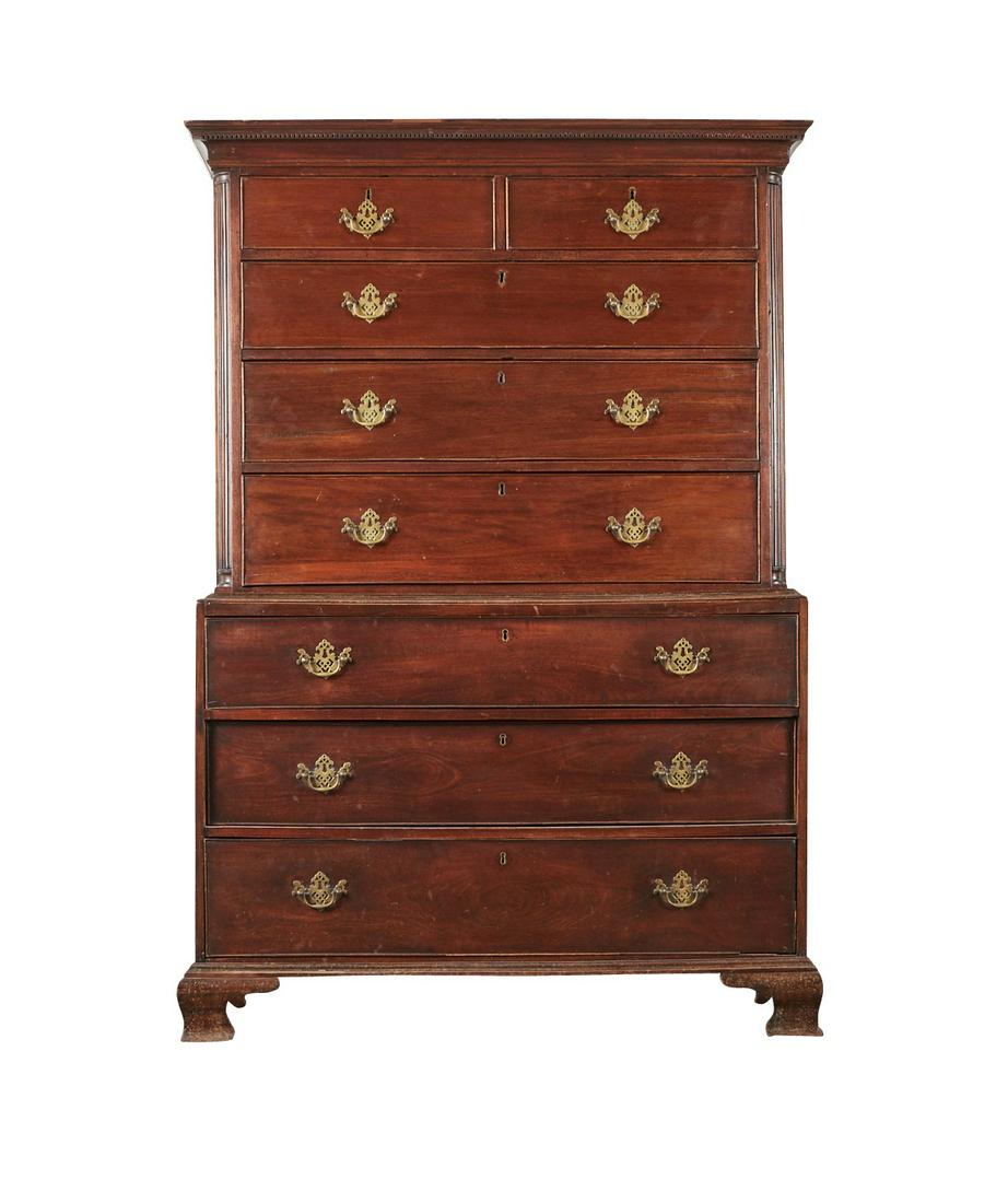 18th c. Chippendale Chest on Chest (1 of 15)