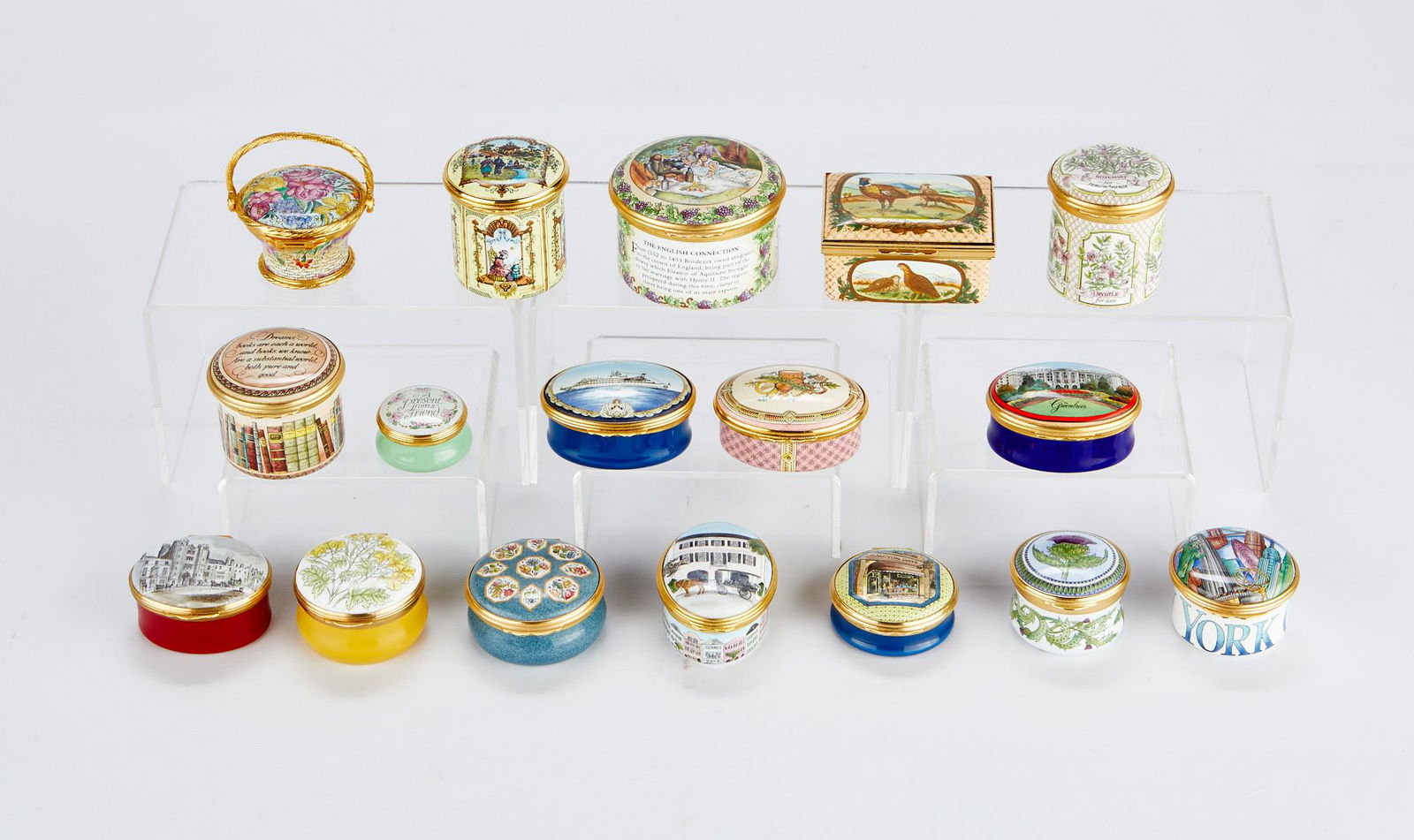 Grp: 17 Halcyon Days London Enamel Boxes (1 of 12)
