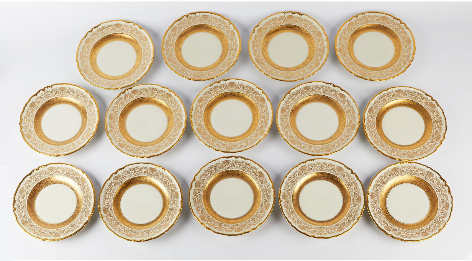 Set 14 Epiag Coronet Porcelain Dinner Plates (1 of 6)