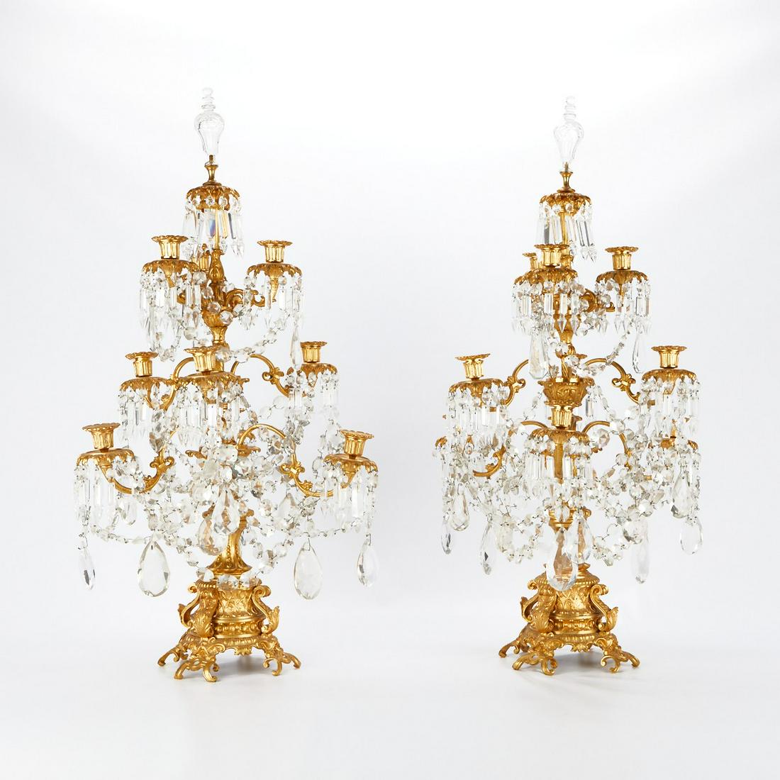 Pair of Large Girandole Style Candelabras (1 of 6)