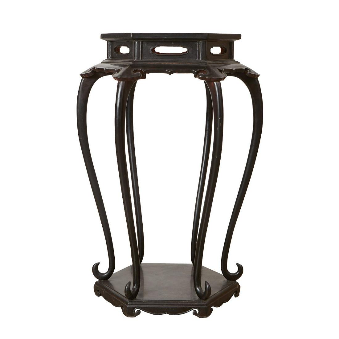 Japanese Hexagonal Pedestal Stand (1 of 5)