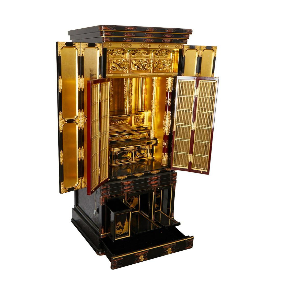 Large Japanese 20th c. Buddhist Butsudan Shrine (1 of 15)
