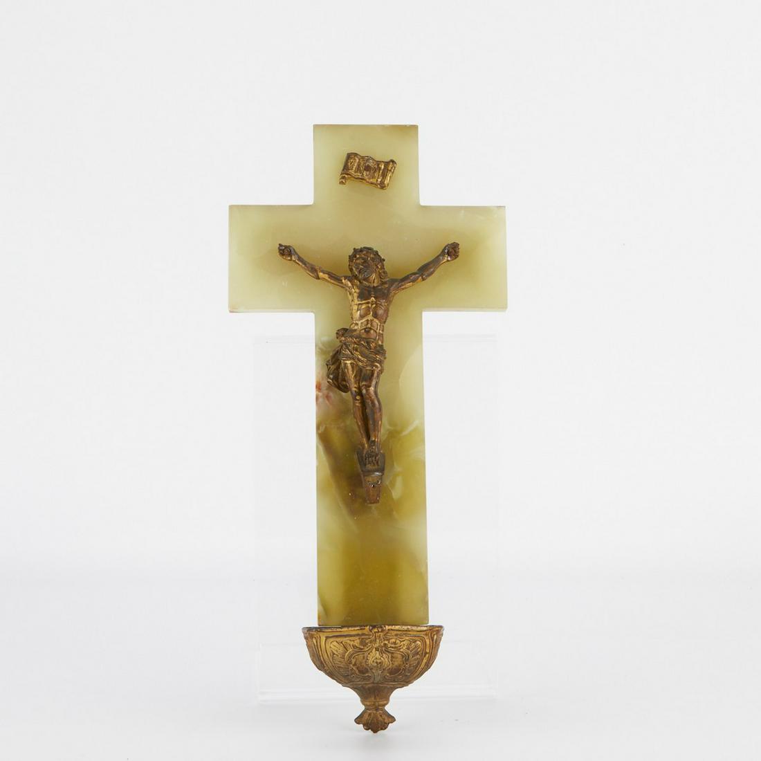 Gilt Bronze and Hardstone Crucifix (1 of 5)