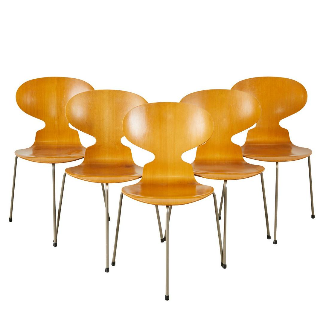 5 Arne Jacobsen Ant Chairs Model 3100 (1 of 7)