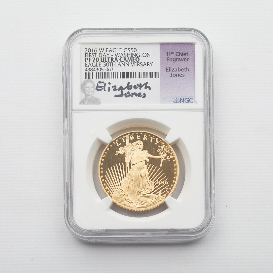 2016 Gold Eagle $50 PF70 Ultra Cameo (1 of 2)