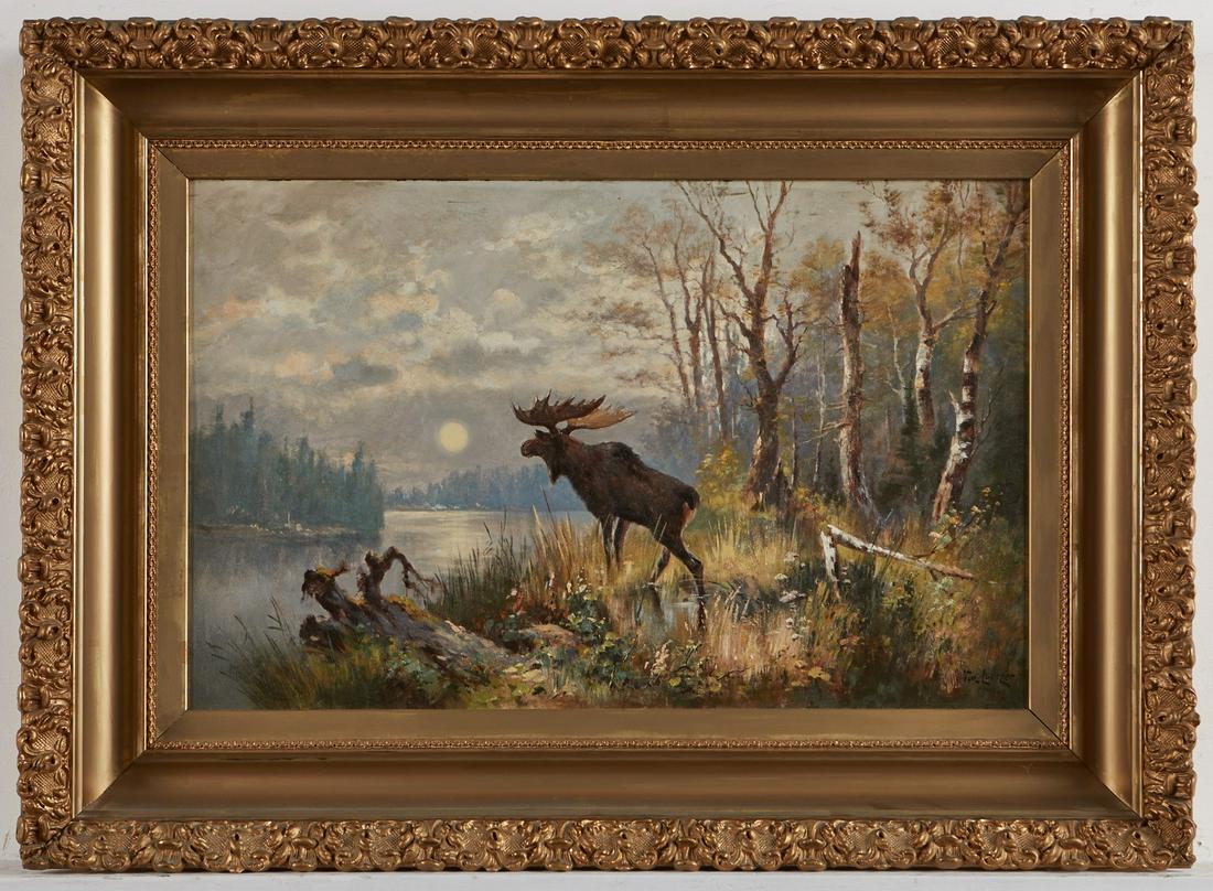 Feodor von Luerzer Moose Landscape Painting (1 of 5)
