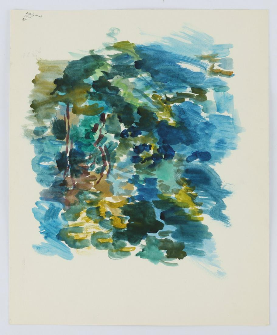 Mae Gruber "Berkely Woods" Watercolor Painting (1 of 5)