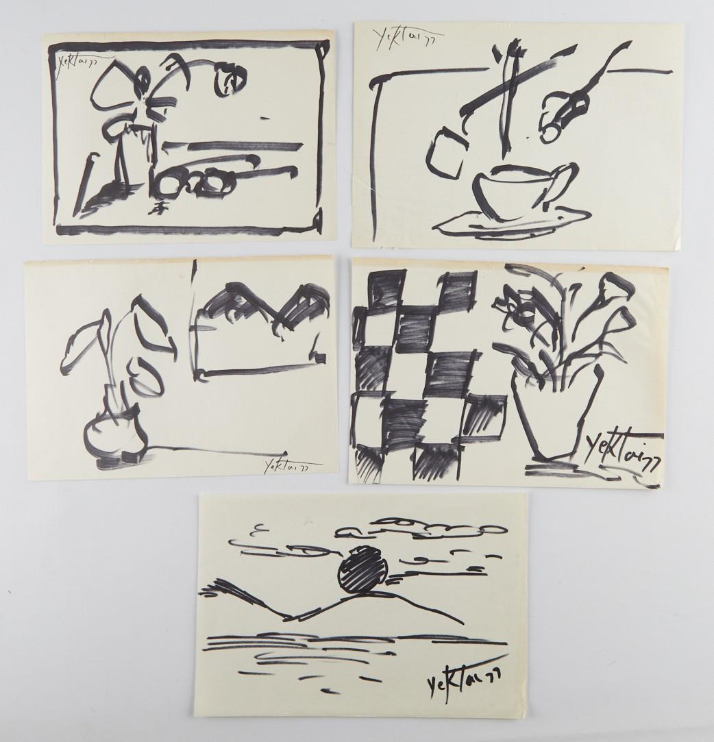 5 Manoucher Yektai Drawings Still Lives (1 of 5)