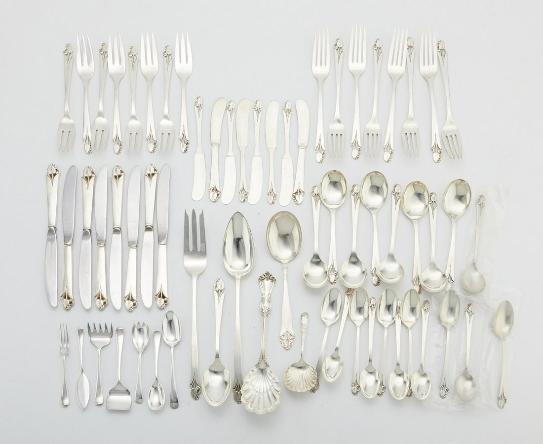F.W. Smith Sterling Flatware & Asstd Silver 65 Pcs (1 of 9)