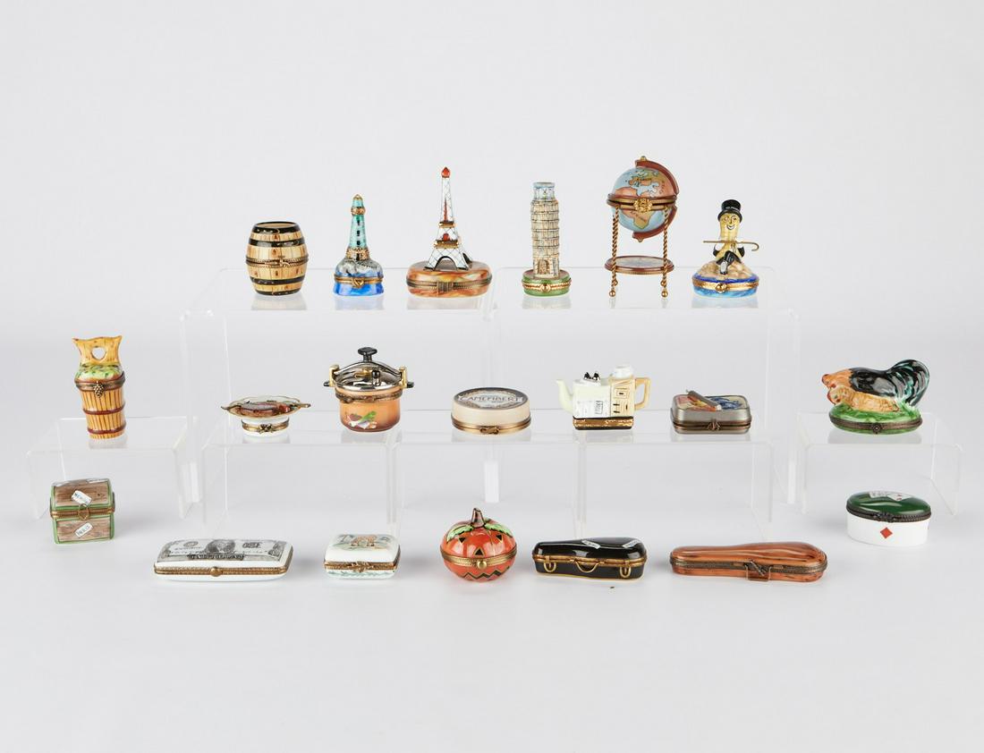 20 Limoges Porcelain Trinket Boxes (1 of 20)