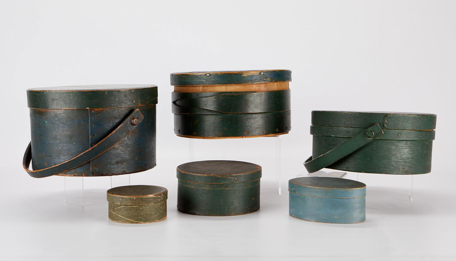 6 Shaker Style Painted Bentwood Pantry Boxes (1 of 15)