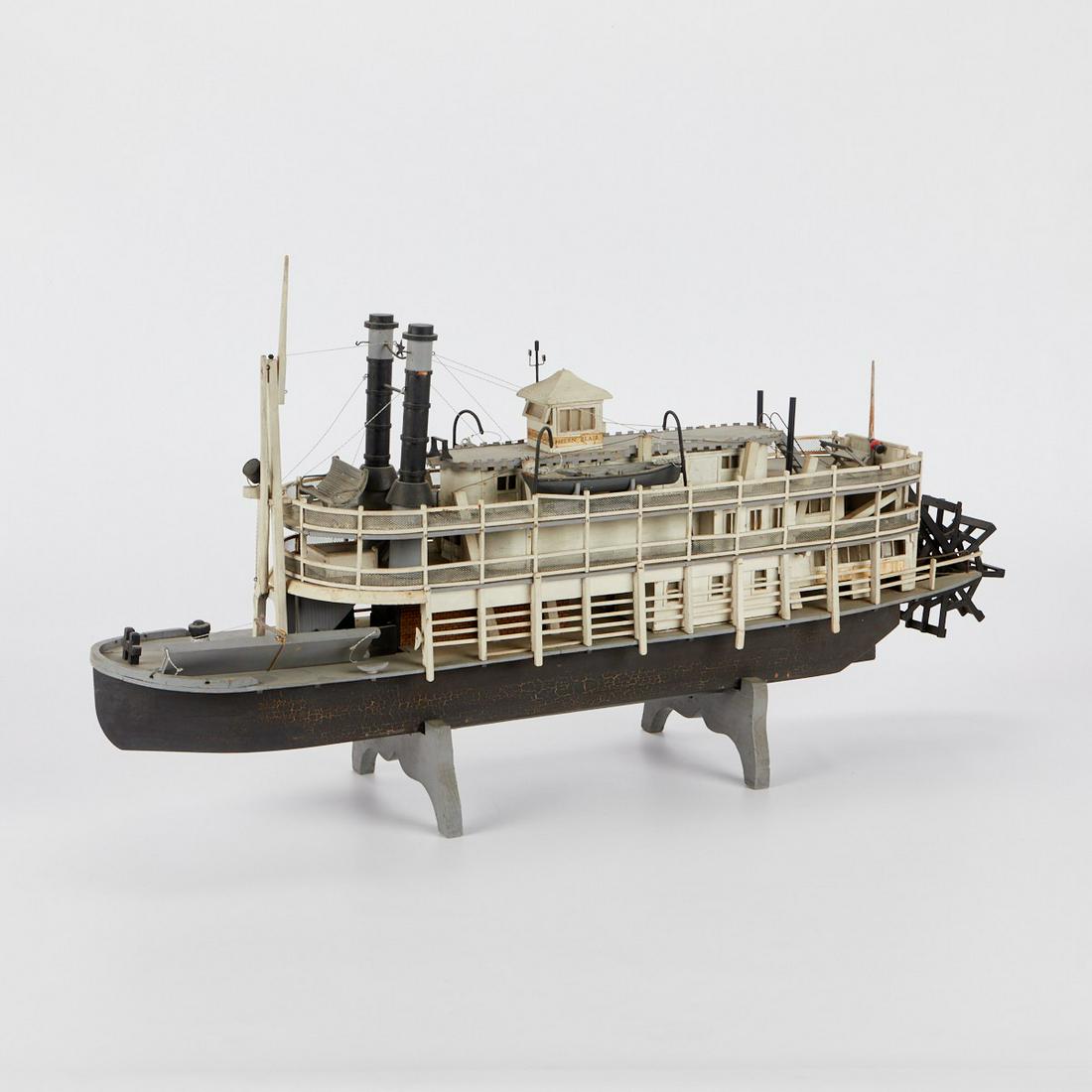 20th c. Folk Art "Helen Blair" Ship Model (1 of 9)