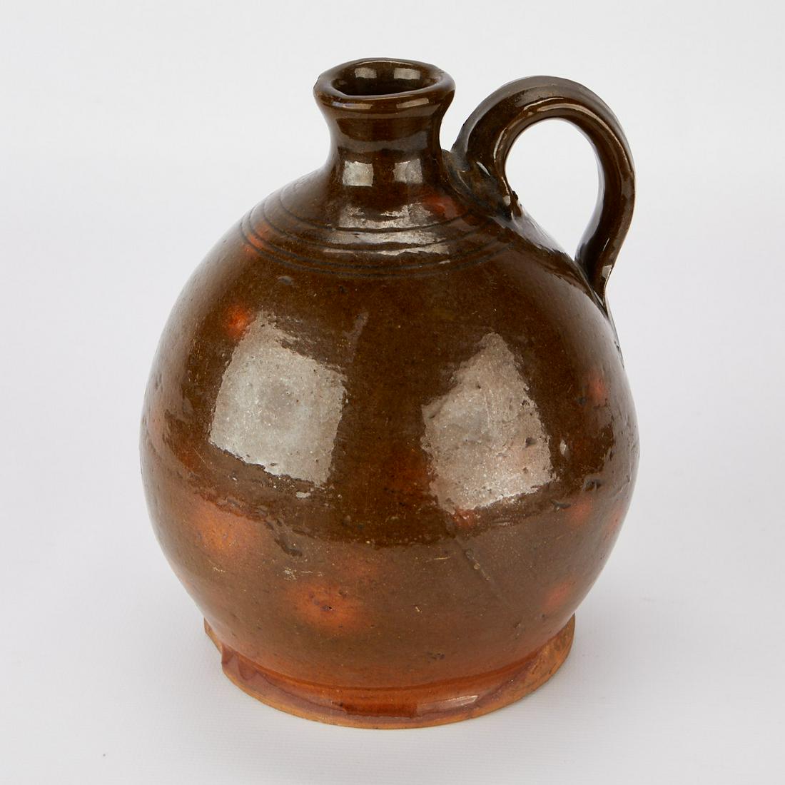 Green & Yellow Redware Jug (1 of 9)