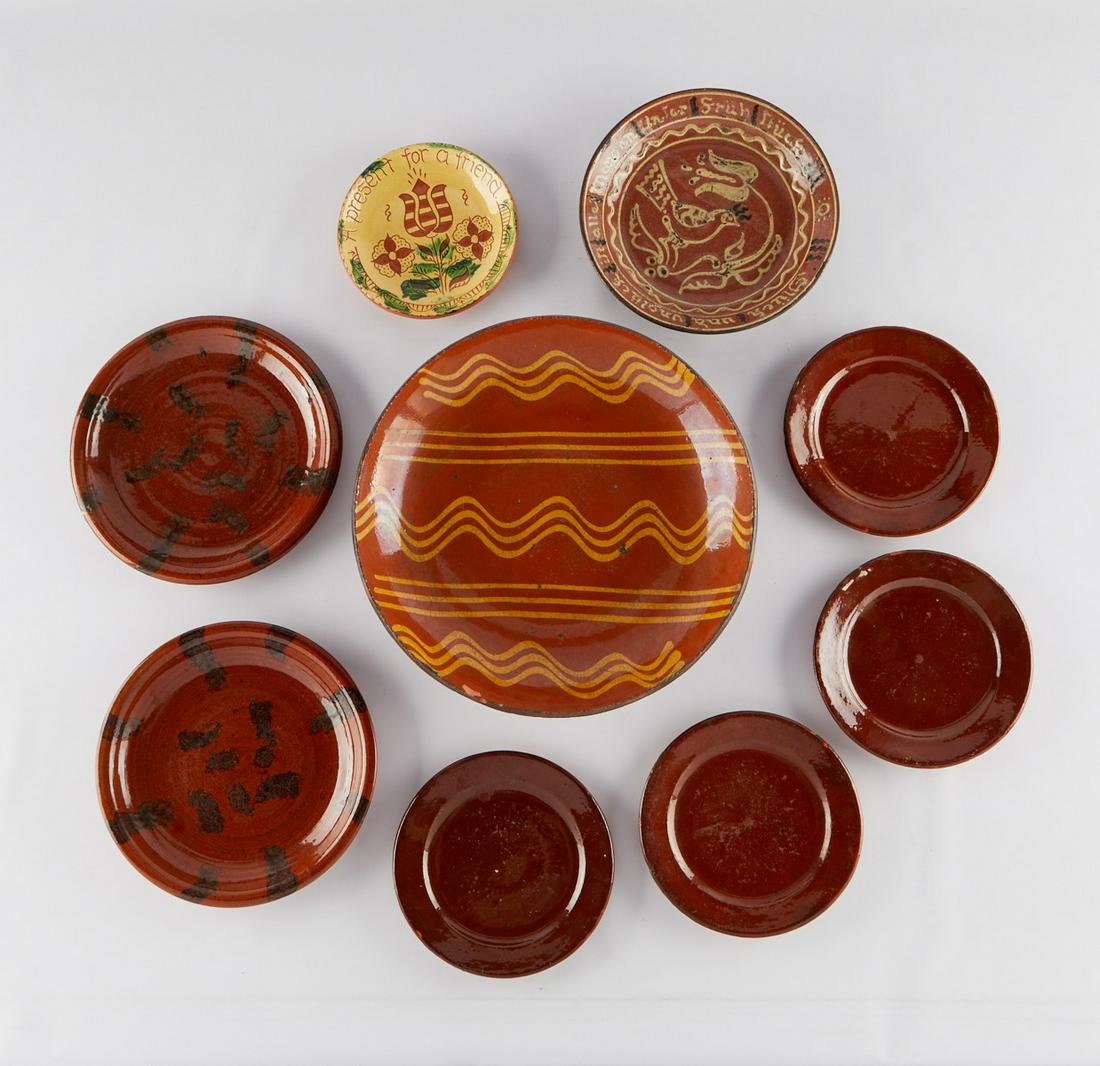 9 Modern Redware Stoneware Plates (1 of 13)