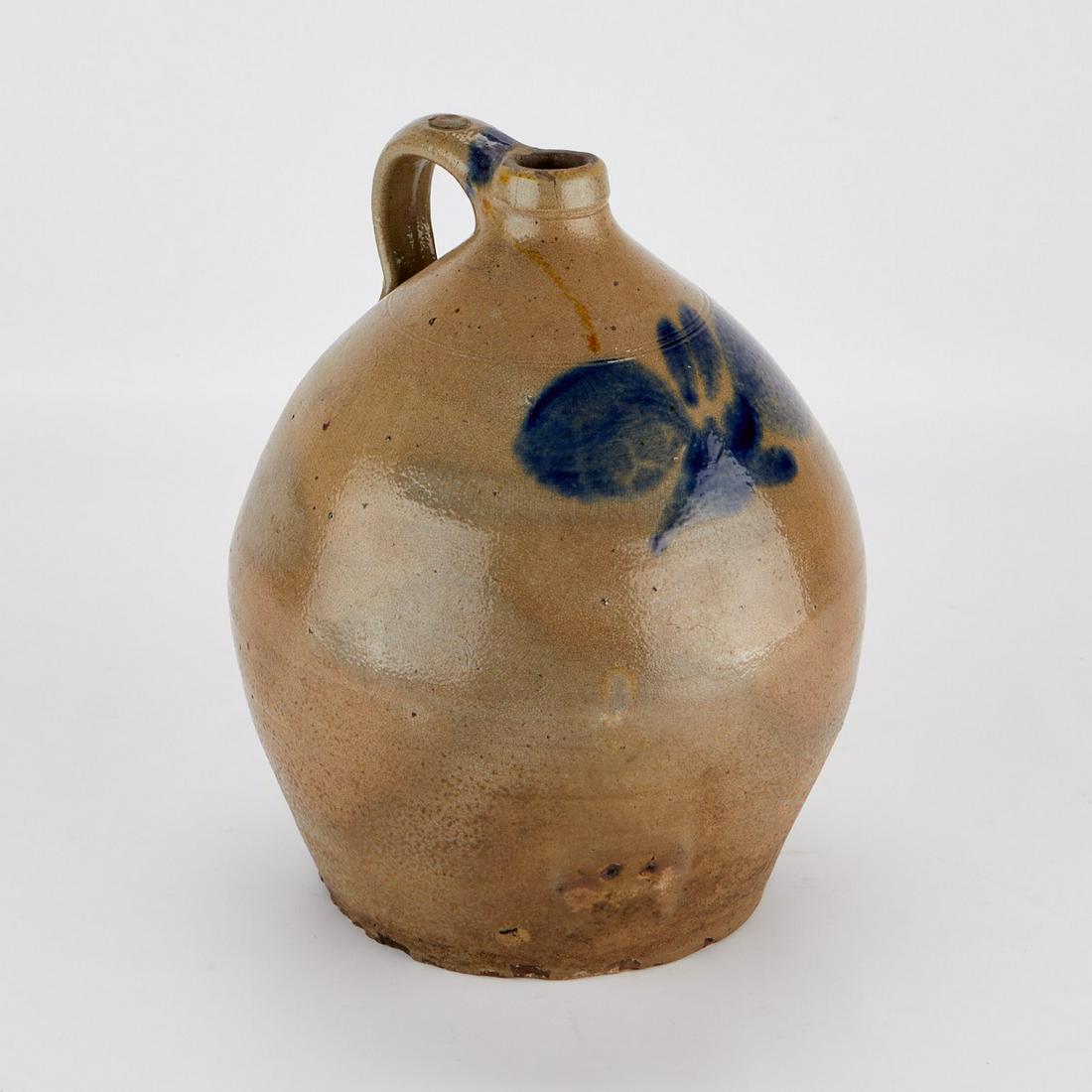 19th c. Pennsylvania Salt Glaze Stoneware Jug (1 of 10)