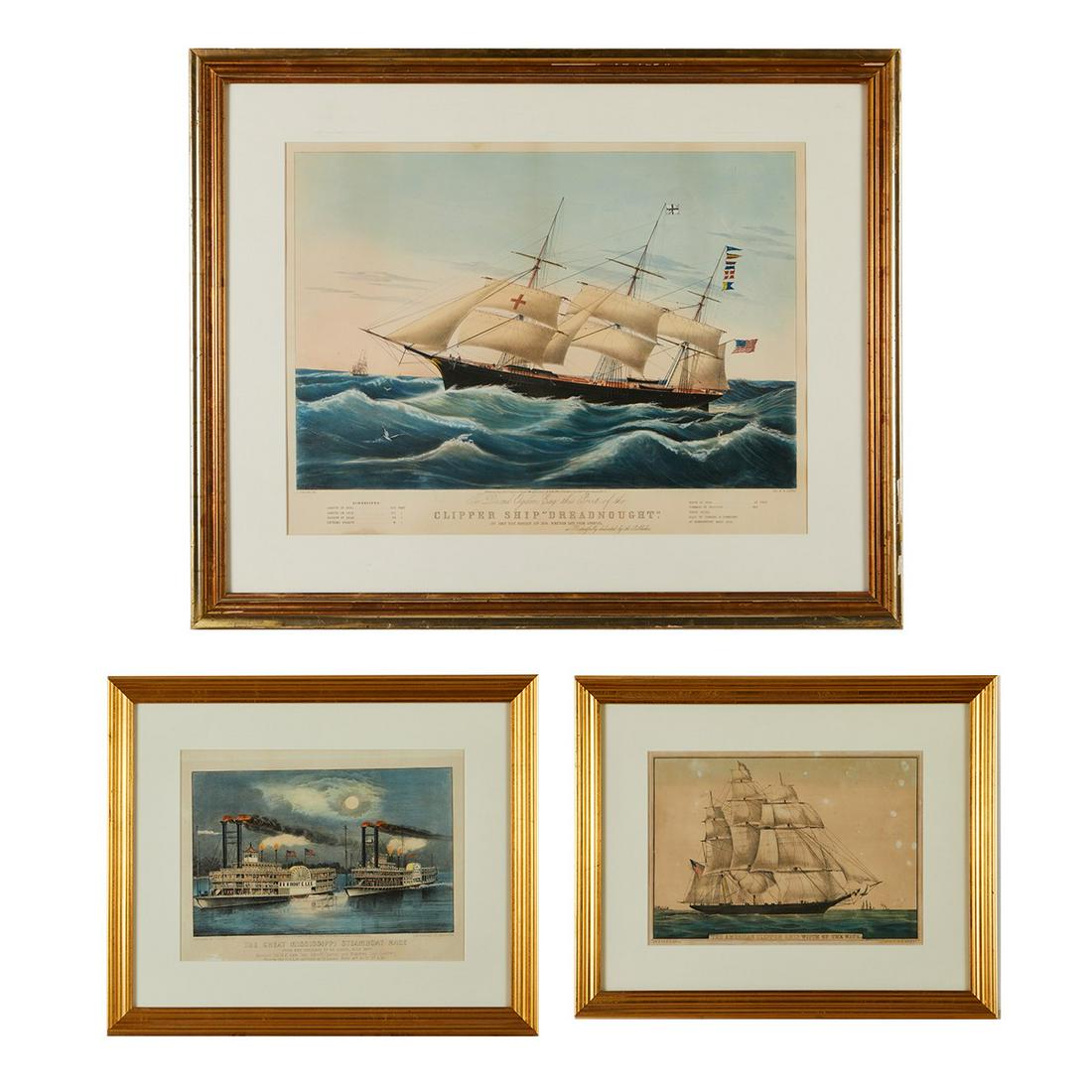 3 Currier & Ives Naval Prints (1 of 20)