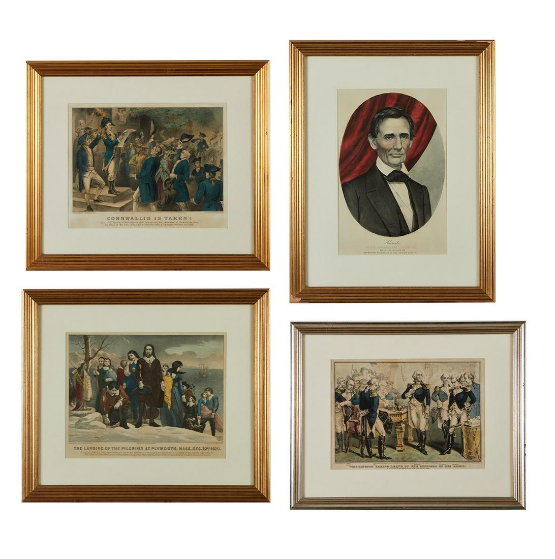 4 Currier & Ives American History Prints (1 of 20)