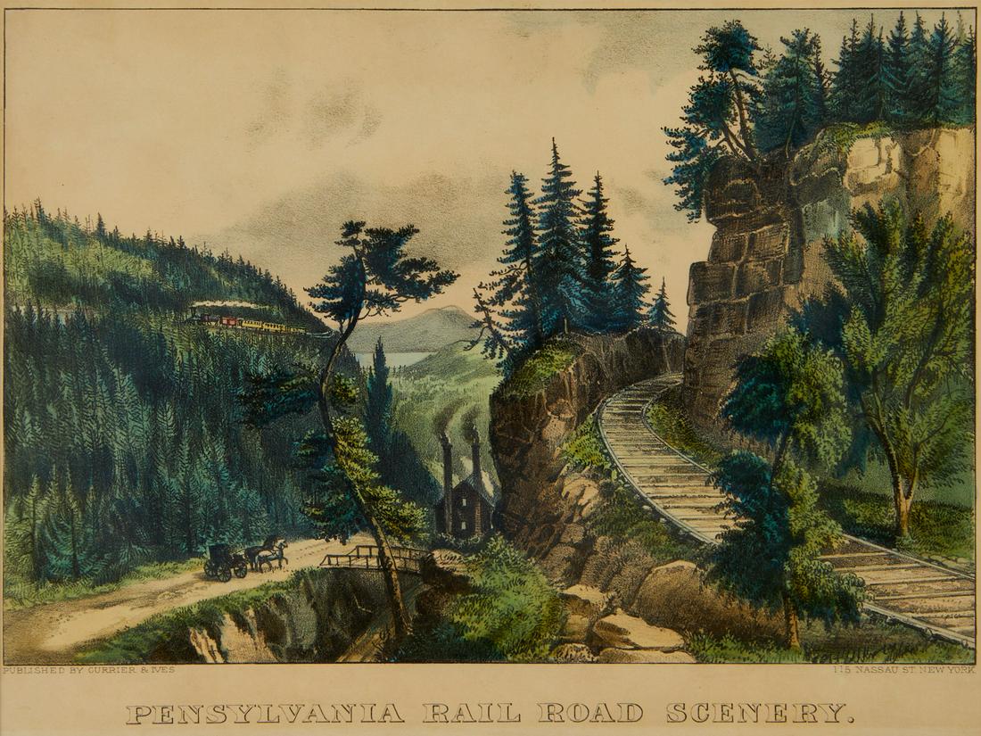Currier & Ives "Pennsylvania Railroad Scenery" (1 of 7)