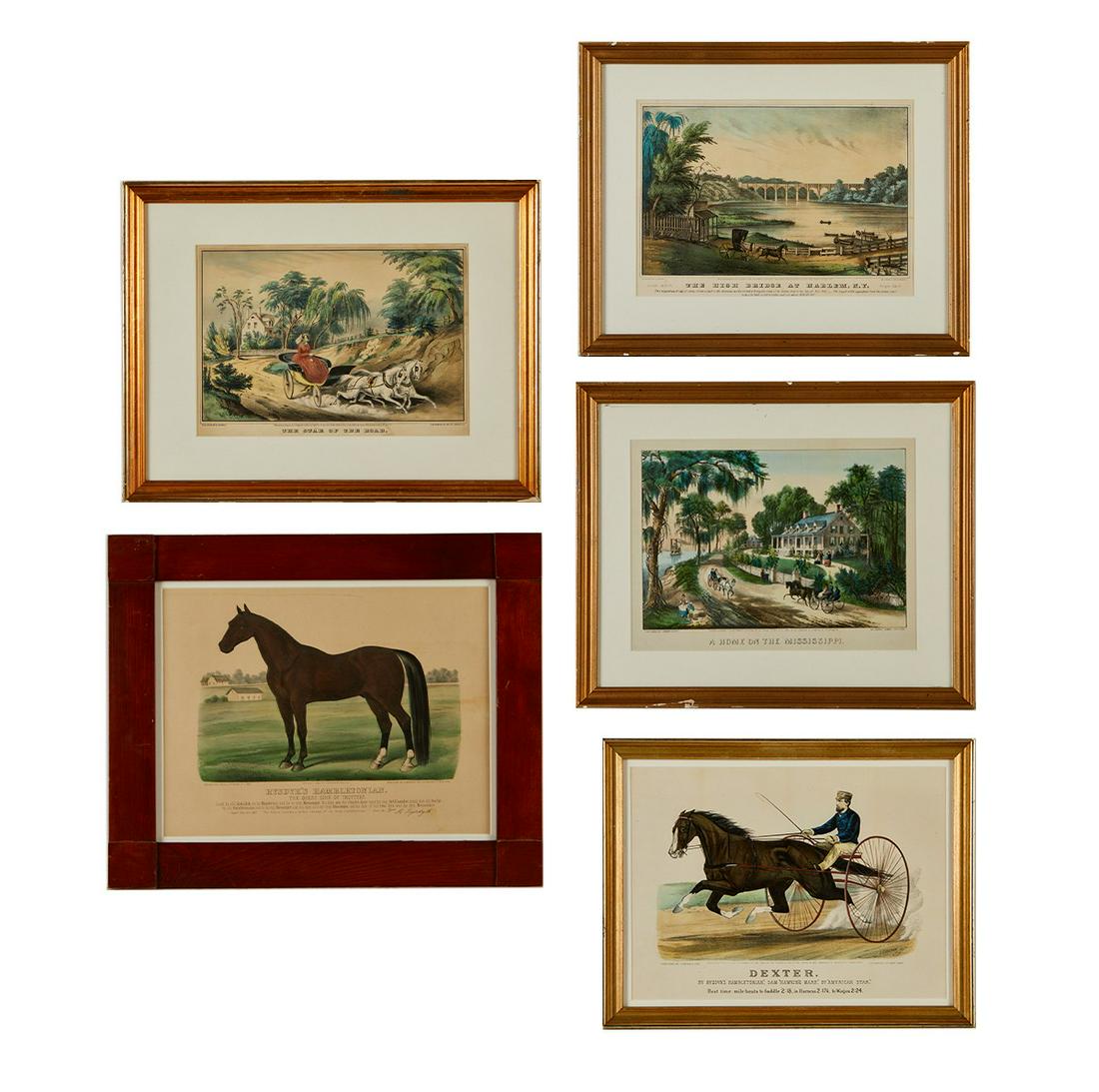 5 Currier & Ives Equestrian Prints (1 of 20)