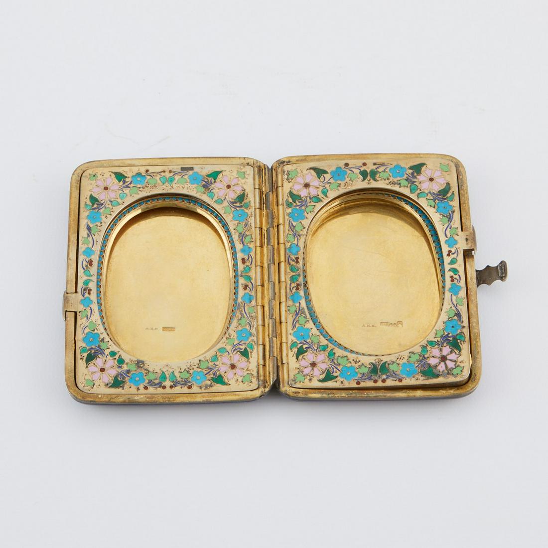 Russian Silver Gilt Enamel Case Antip Kuzmichev (1 of 12)