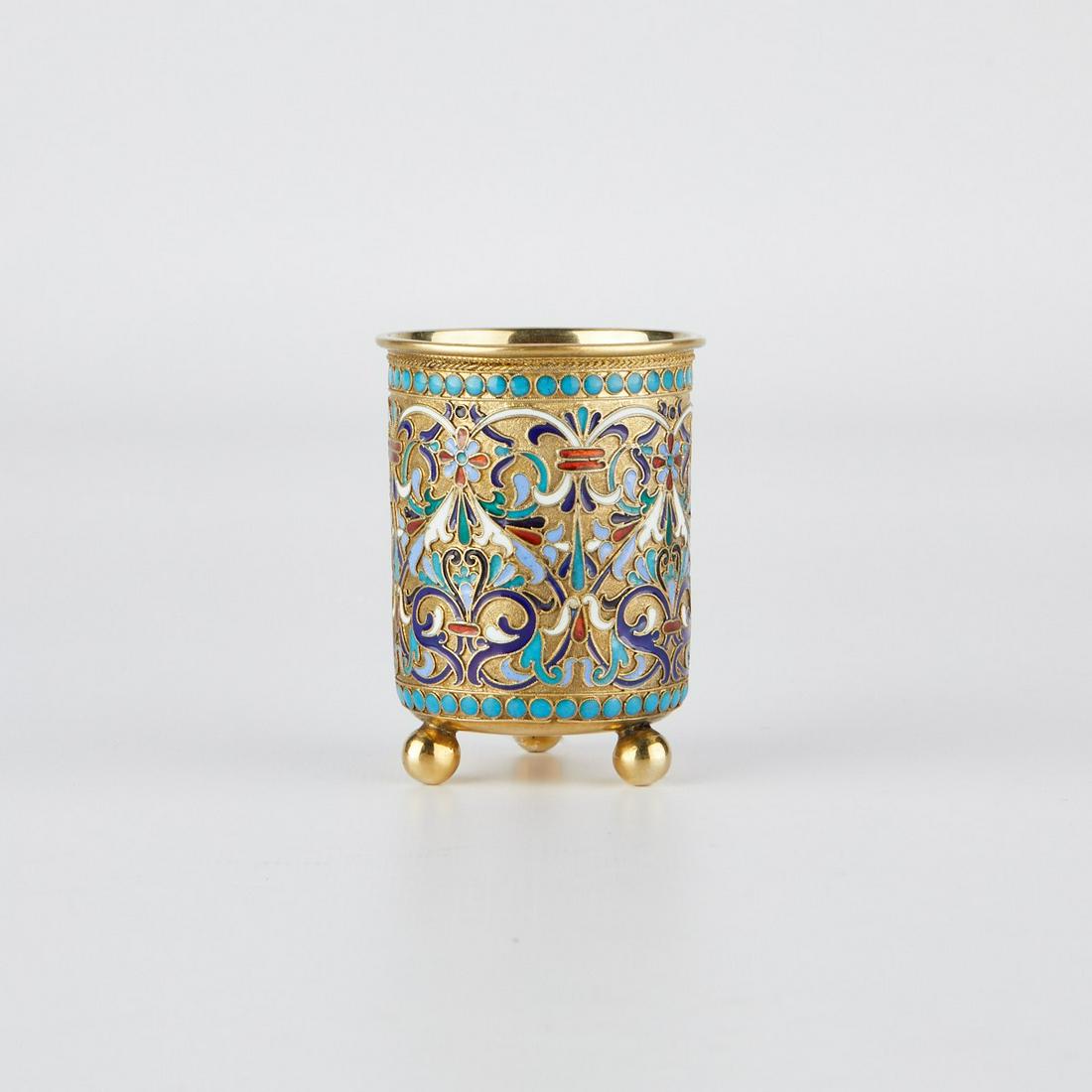 Russian Silver Enamel Beaker Pavel Ovchinnikov (1 of 7)