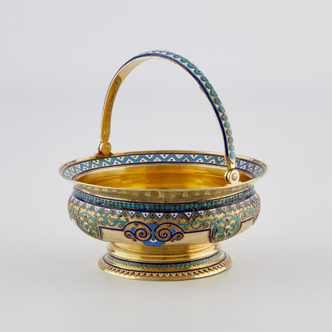 Russian Silver Enamel & Gilt Bowl 1884 (1 of 11)