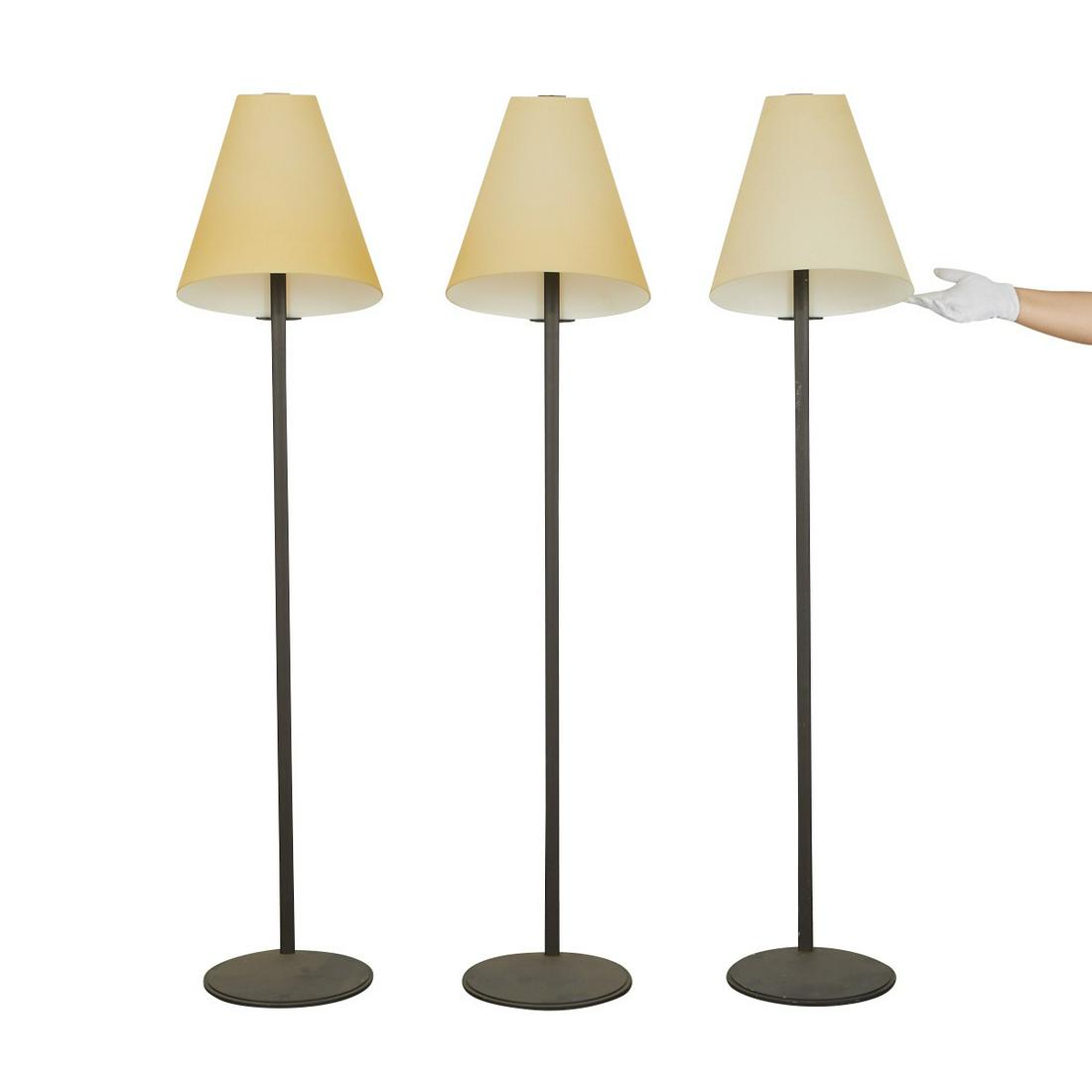 3 Leucos Floor Lamps w/ Glass Shades (1 of 8)