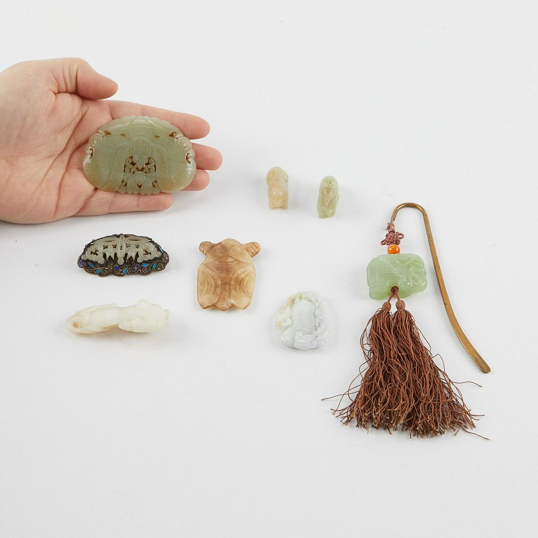 8 Chinese Jade or Hardstone Carvings (1 of 8)