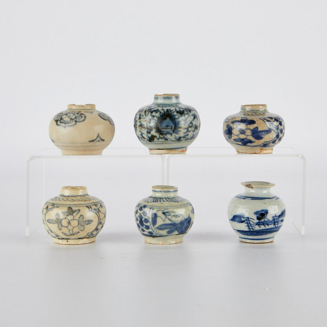 6 Shipwreck SE Asian & Chinese Ceramic Jarlets (1 of 11)