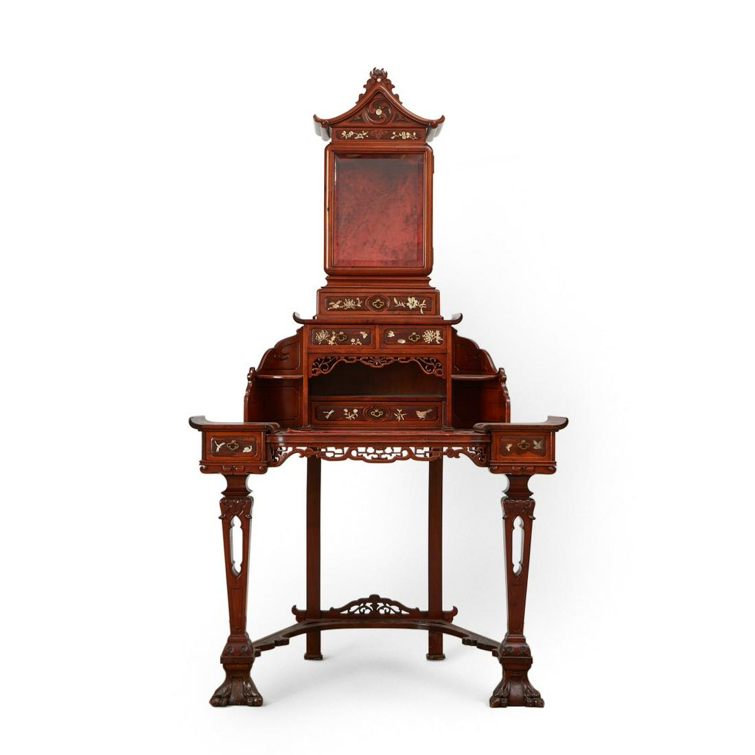 Gabriel Viardot Victorian Chinoiserie Desk (1 of 10)