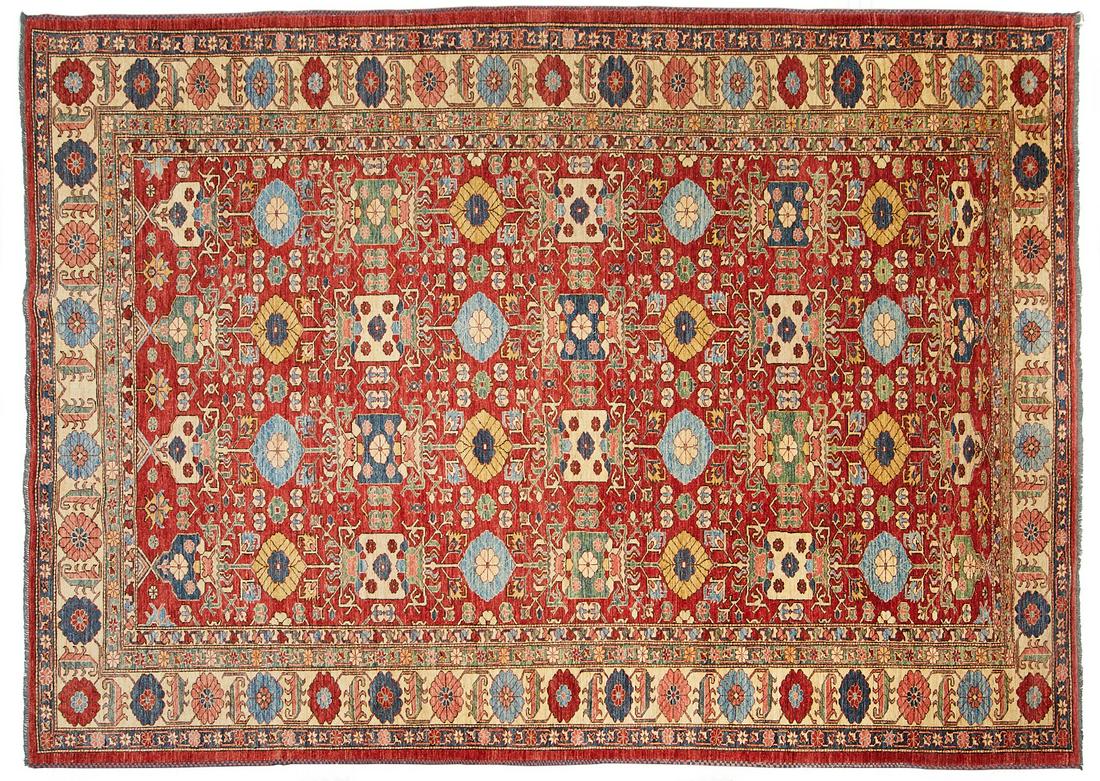 20th c. Kazak Wool Rug 11'4" x 8'3" (1 of 6)