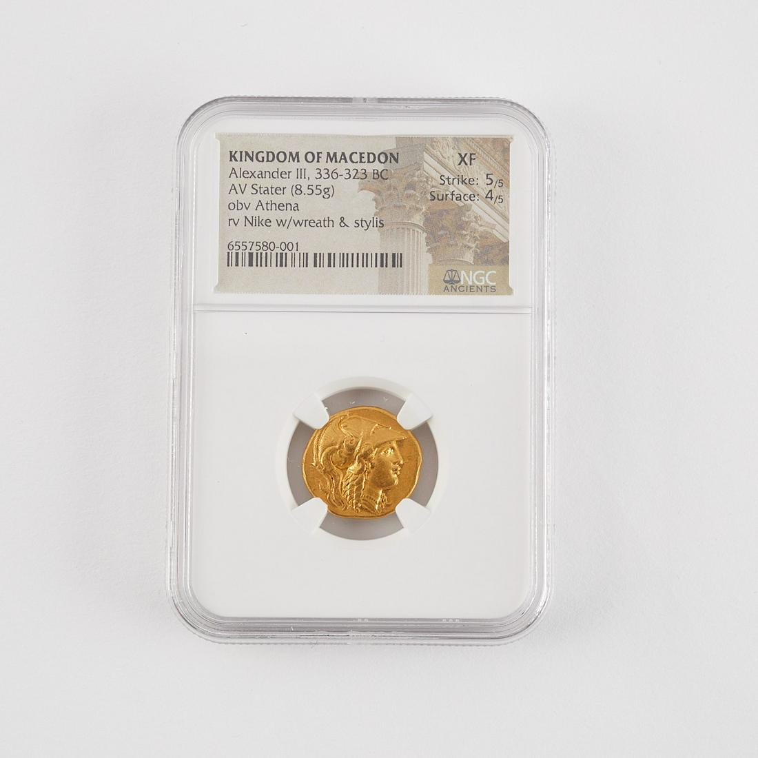 Alexander III Macedonian AV Stater ca. 336-323 BCE (1 of 2)