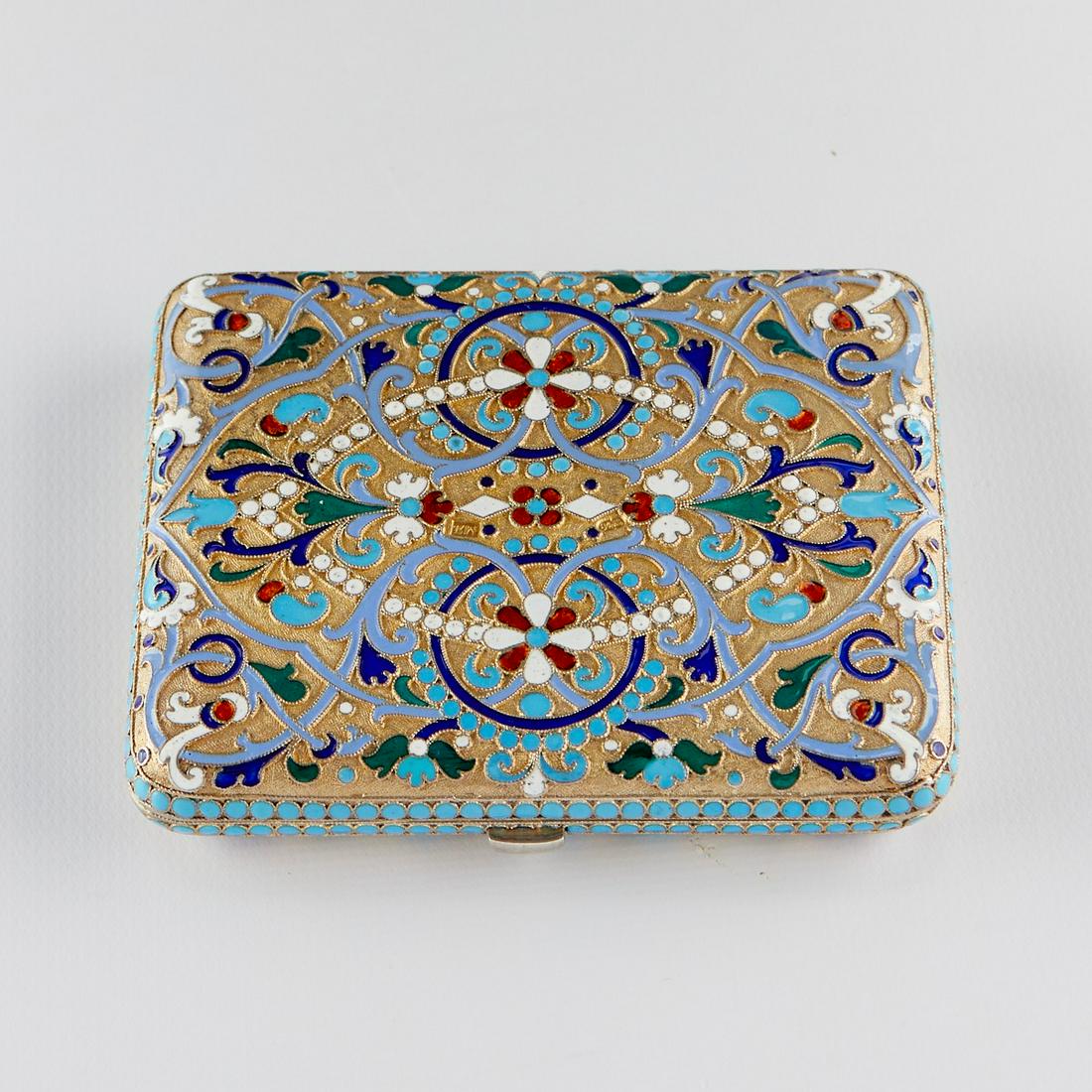 Russian Silver Gilt Enamel Case (1 of 7)