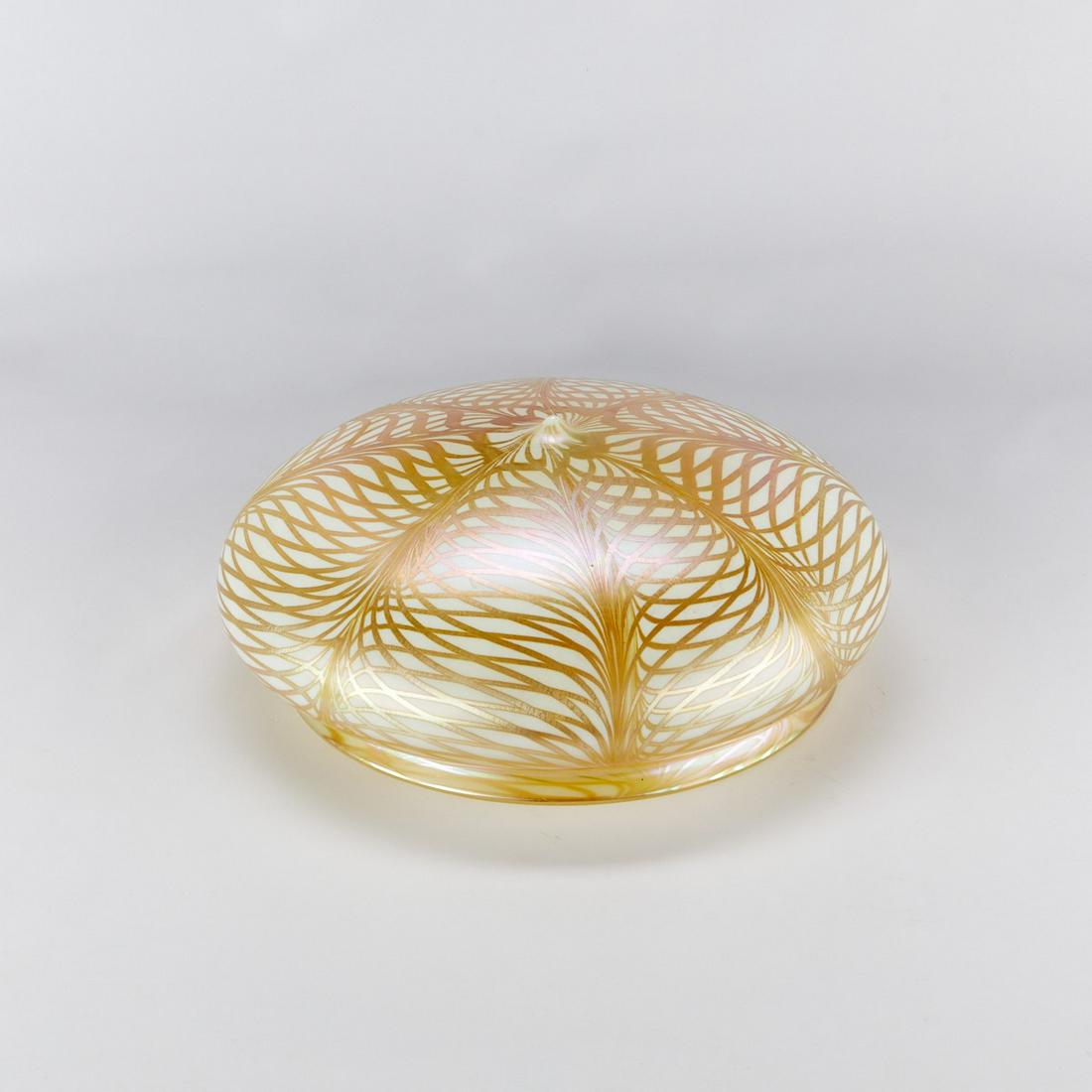 Quezal Iridescent Glass Lamp Shade (1 of 8)