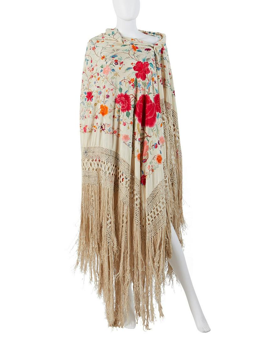 Embroidered Piano Shawl w/ Photographs (1 of 12)