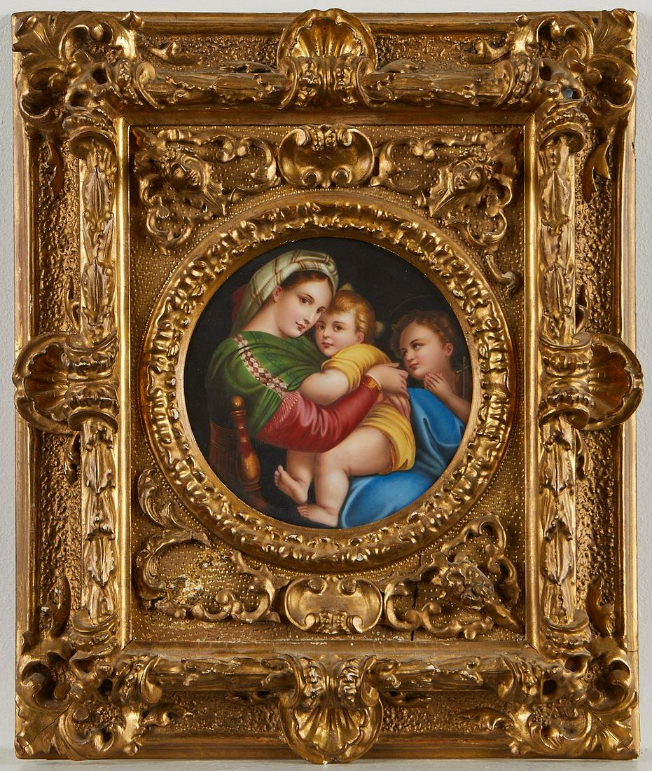 Porcelain Plaque After Raphael - Possibly KPM (1 of 10)
