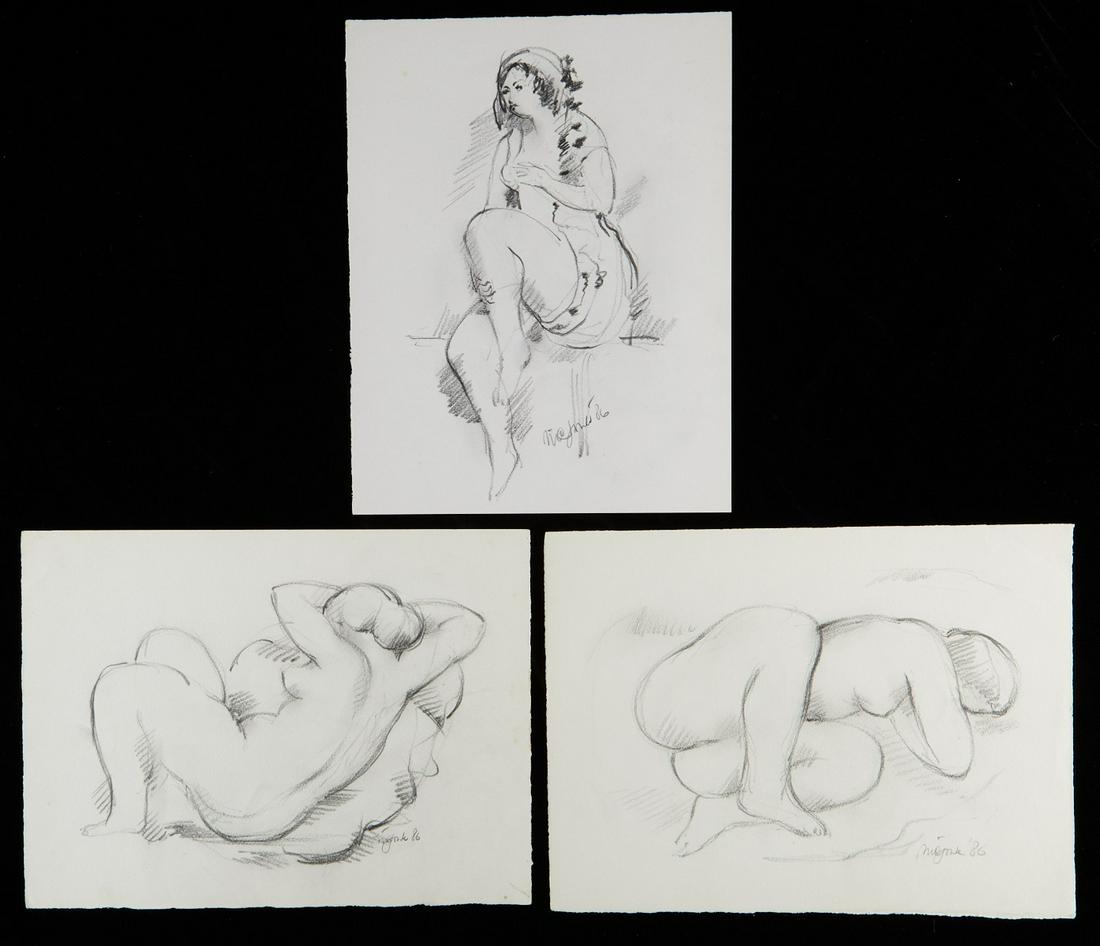 Group of 3 Nic Jonk Drawings (1 of 8)