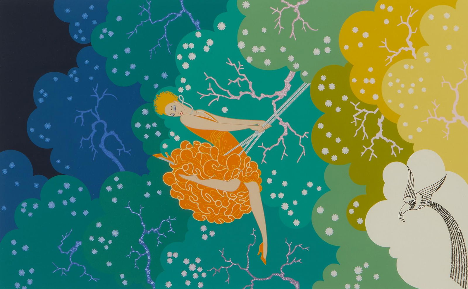 Erte "The Swing" Serigraph 1984 (1 of 9)