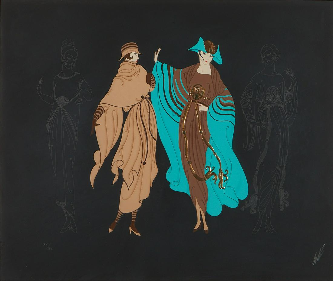 Erte "Metropolis Suite - On the Avenue" Serigraph (1 of 8)