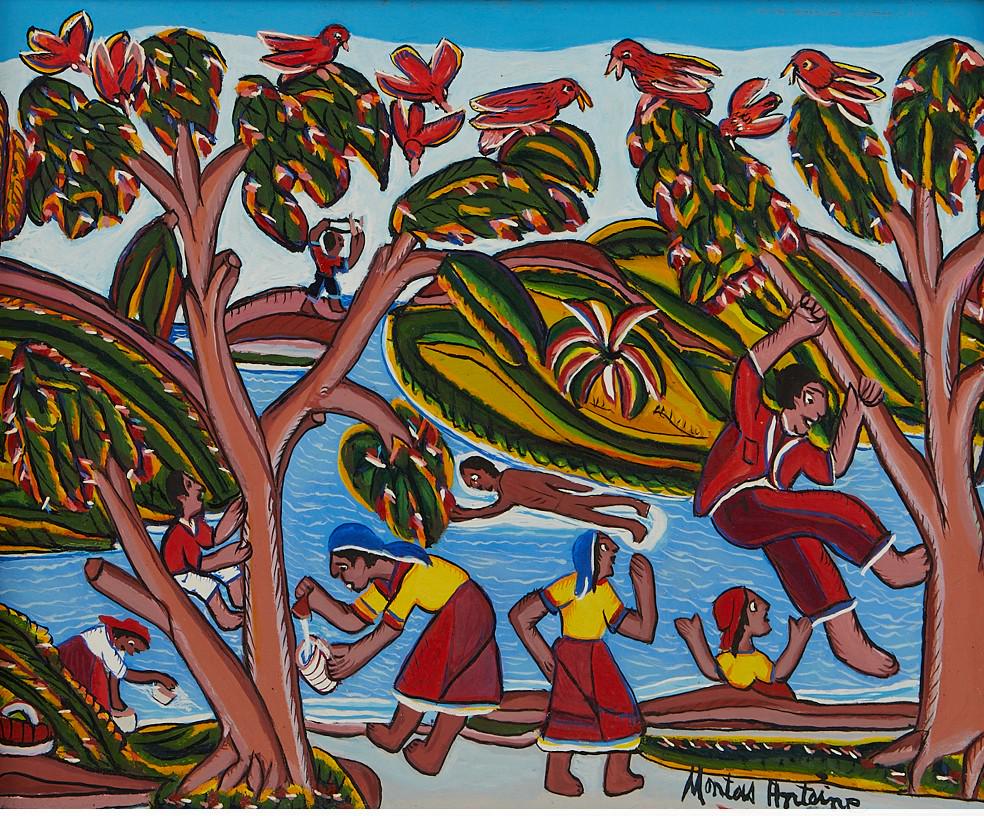 Montas Antoine Oil on Board Painting (1 of 7)
