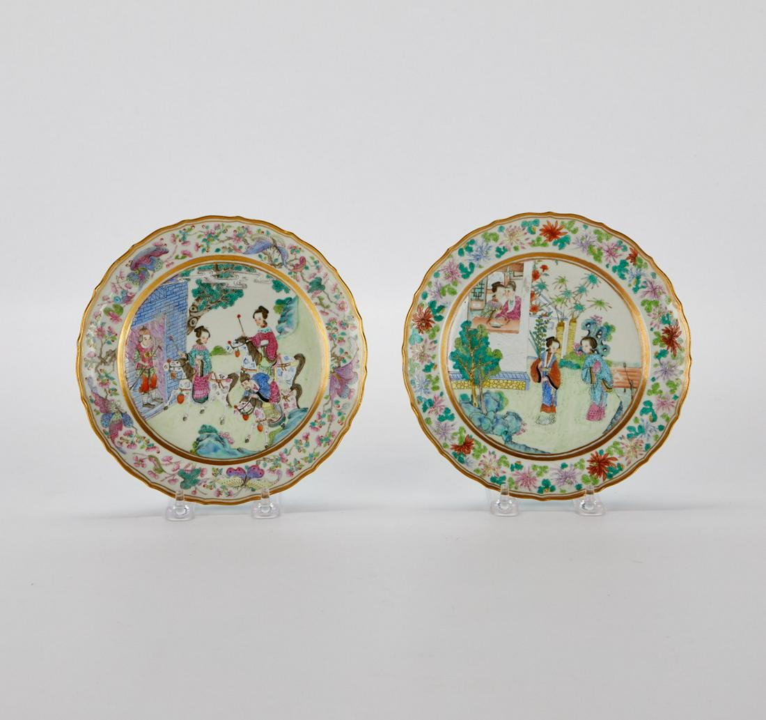 2 Chinese Qing Daoguang Porcelain Plates (1 of 8)